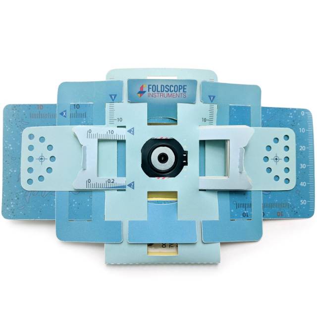 Foldscope Mikroskop kertas mainan media belajar