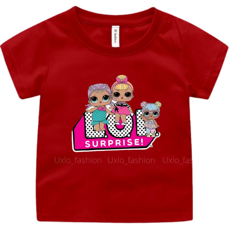 Kaos Anak Perempuan Lol Surprise Murah Umur 2 sampai 15 Tahun Uxlo Fashion