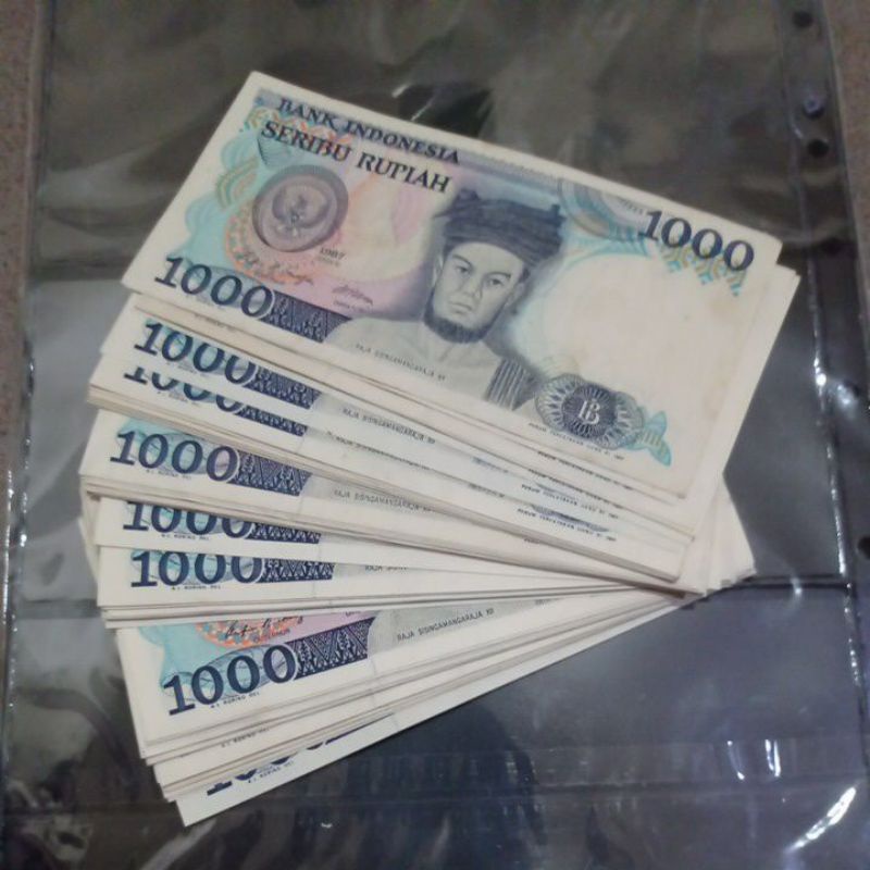 uang kuno 1000 Sisingamangaraja 1987 Gress