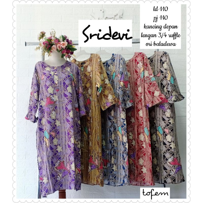 DASTER BALADEWA LENGAN 3/4 / DASTER SRIDEVI / DASTER BEST SELLER