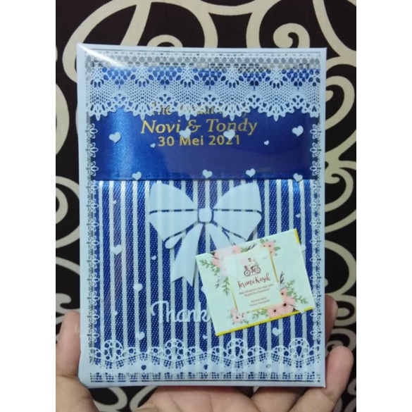 souvenir pouch / dompet salur besar kemas mika