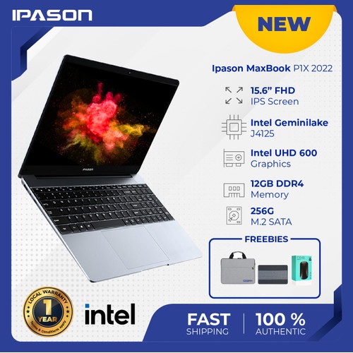 IPASON Laptop Maxbook P1X Intel 10th generation 15.6-inch Business Office Online class(J4125 12G 256G/512G) 2022 NEW