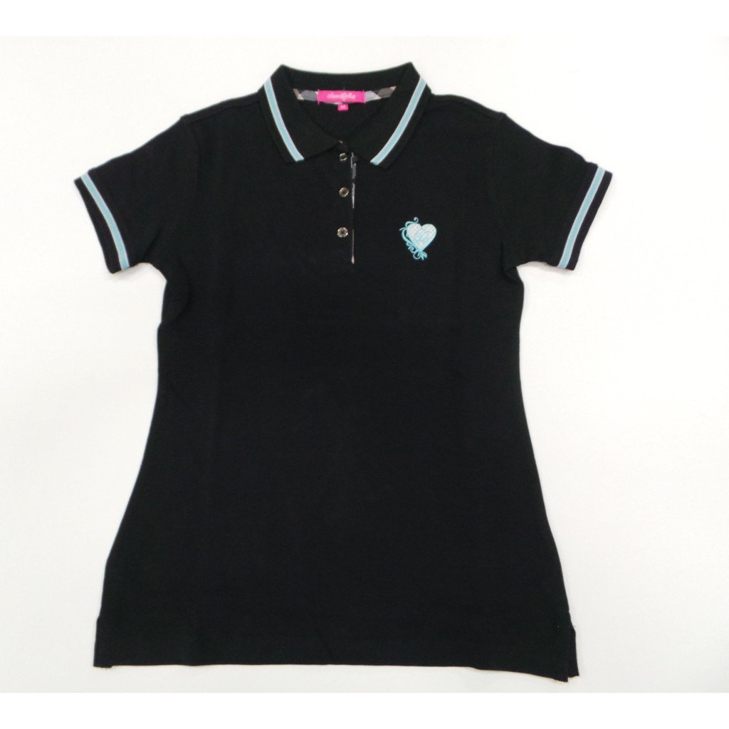 Danatella Polo Shirt Wanita Lengan Pendek Hitam Shopee Danatella Polo Shirt Wanita Lengan Pendek Hitam Shopee