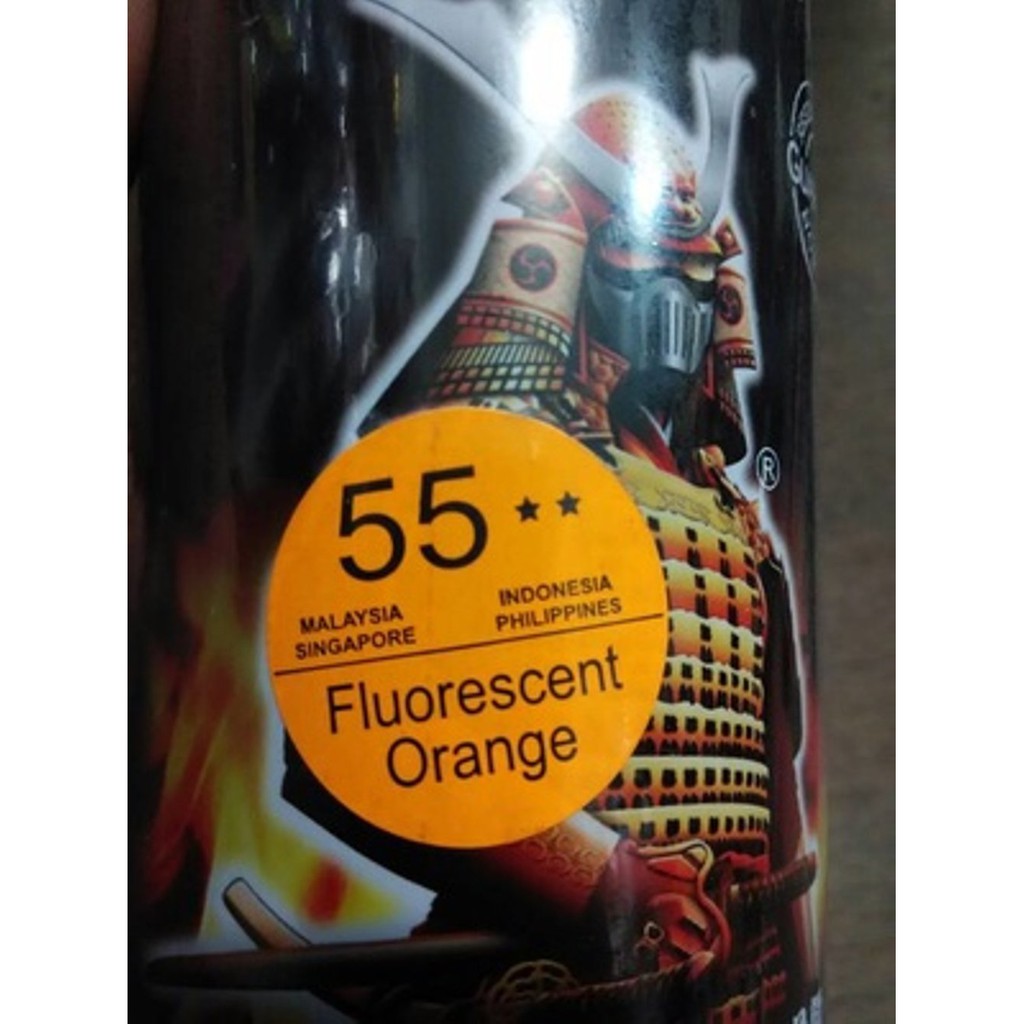 

Sr- 55** Orange Fluorescent Cat Semprot Aerosol Samurai Paint (orange stabilo) SLO4