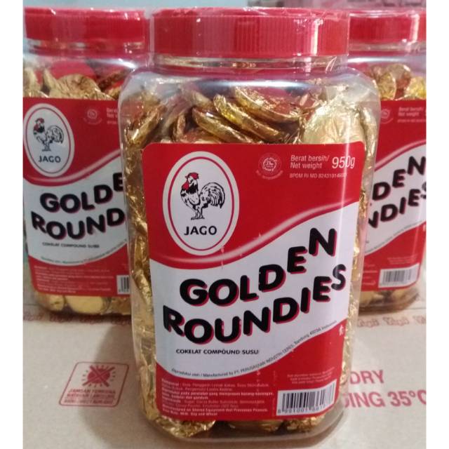 COKLAT GOLDEN ROUNDIES TOPLES 950gr