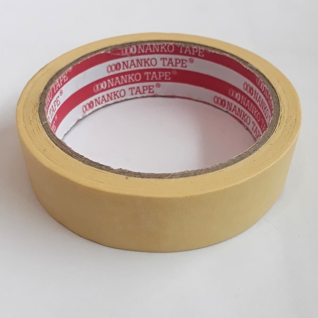  Lakban Kertas  Masking Tape Nanko Tape 1 inch Shopee 