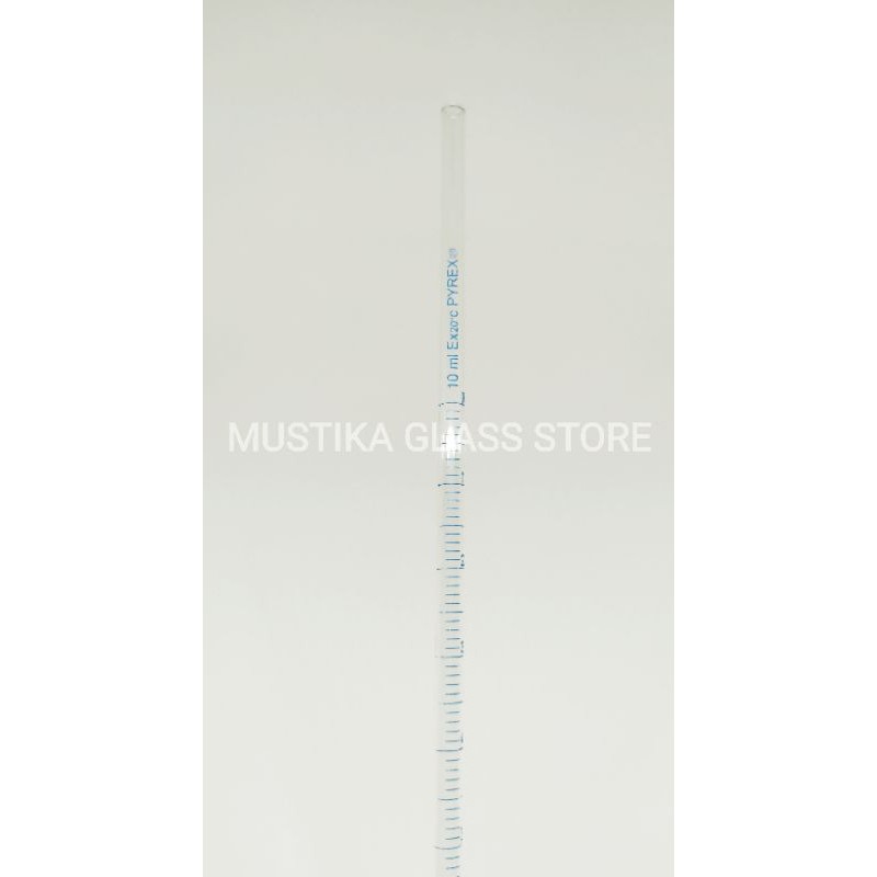 measuring pippete - pipet ukur 10ml - 10 ml pyrex skala biru PYREX class A RRC