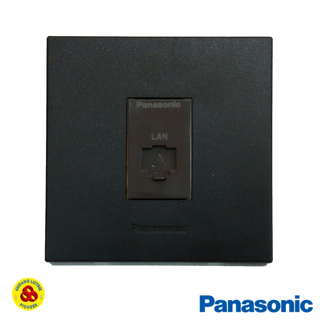 Panasonic Stop KontaK Data Cat6 WESJ78019B + WEJ24886H Matte Black