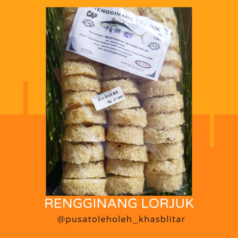 

RENGGINANG LORJUK READY STOK RENGGINANG LORJUK MADURA
