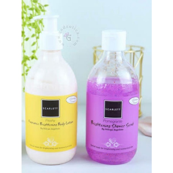 PAKET SCARLETT WHITENING 2 IN 1 BODY LOTION + BODY SHOWER - PEMUTIH BADAN SCARLET