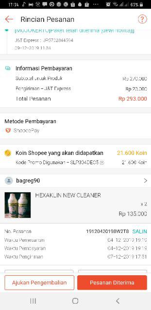 Hexaklin Pembersih Kerak Hitam Keramik Kamar Mandi Paling Ampuh 2 Botol