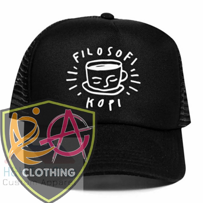 TOPI TRUCKER ( RINS MERCH ) TOPI FILOSOFI KOPI / TOPI PRIA/ COD TOPI POLOS SNAPBACK TRUCKER JARING T