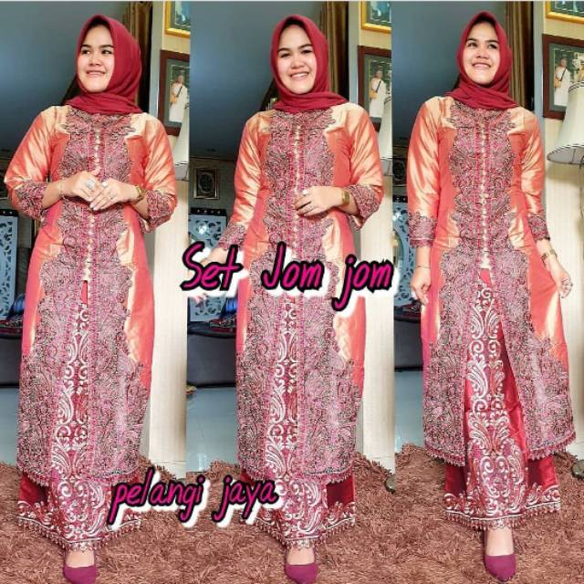 Kebaya gamis set jomjom pelangi jaya 6