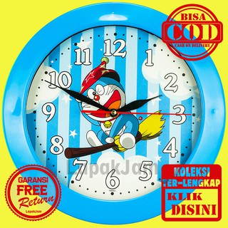 Jam Dinding Quartz Karakter anak Minimalis Unik Besar Nikko 707 Step Movement