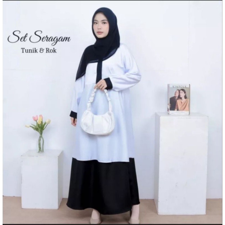 SETELAN SERAGAM HITAM PUTIH / KERJA KANTOR / PNS