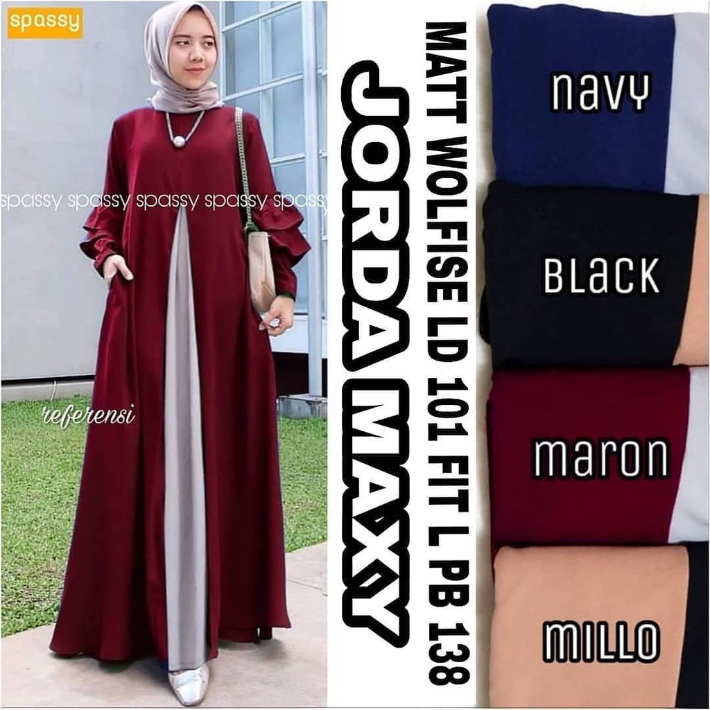 Kekinian 2020 Gamis Trand Remaja Kekinian Nisa Sabiyan ukuran L XL XXL Baju Gamis Wanita Terbaru /