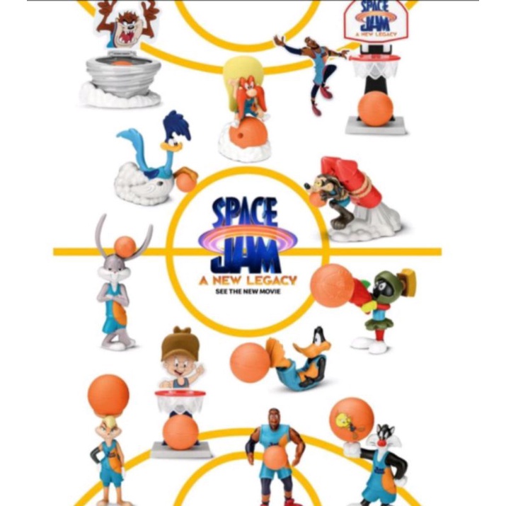 mainan happy meal space jam bugs bunny