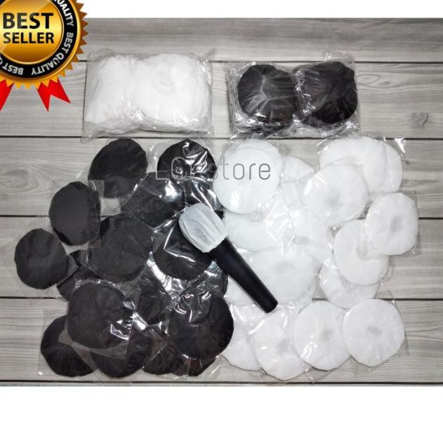 Modern?>-738  sarung pelindung mic 50pcs /penutup kepala mic /microphone/karaoke - Hitam