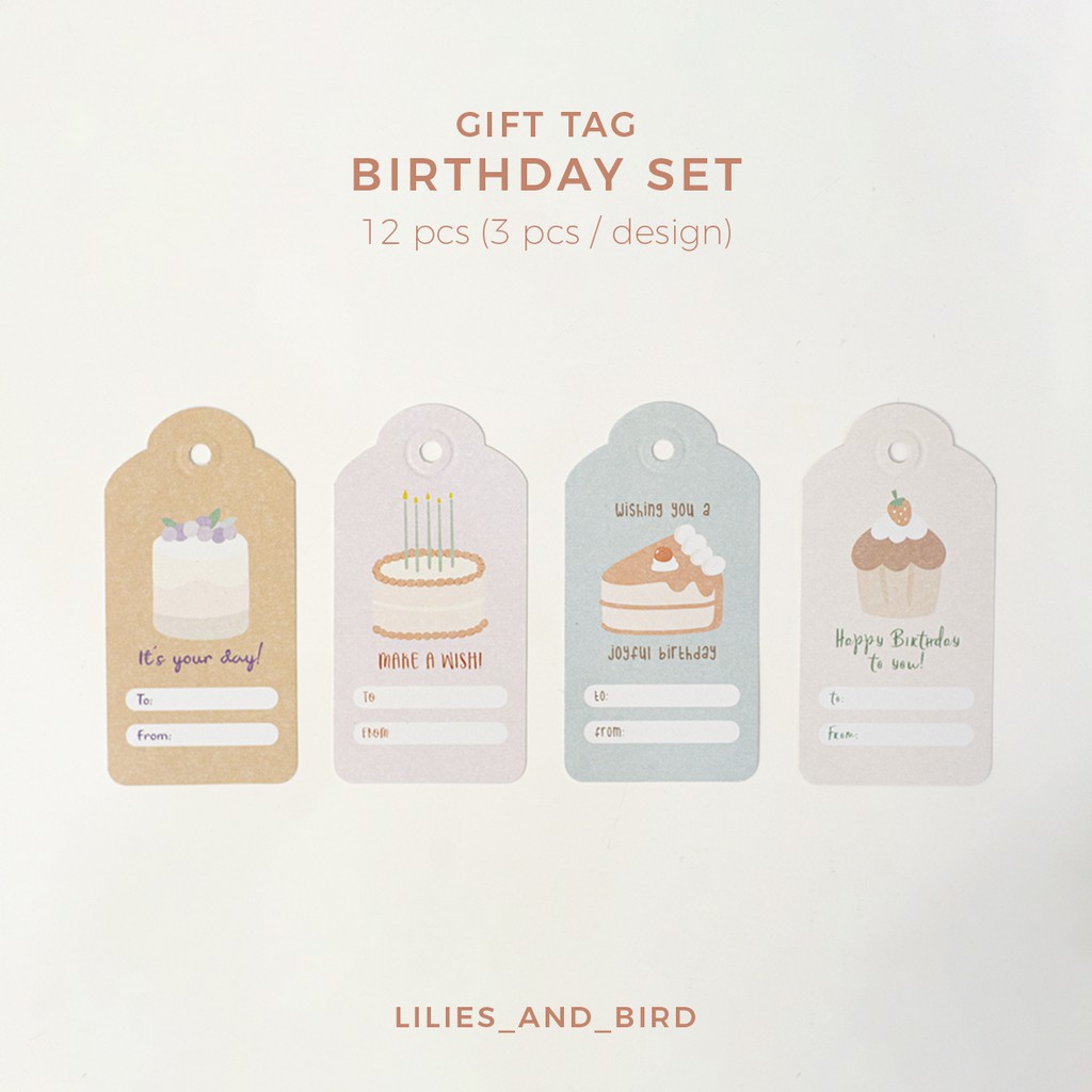 

Gift Tag Set | Birthday Series