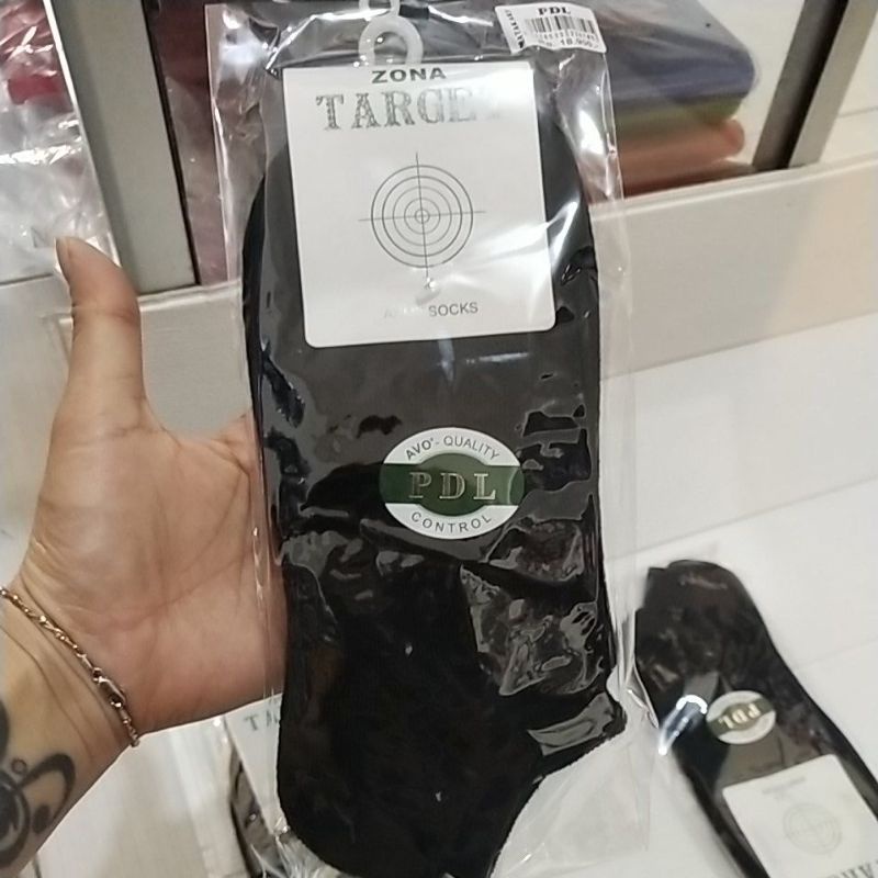 kaos kaki tebal hitam/kaos kaki pendek target pdl