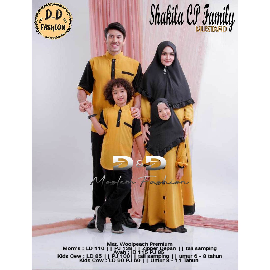 SHAKILA BAJU COUPLE KELUARGA/ BAJU MUSLIM COUPLE FAMILY/BAJU SARIMBIT KELUARGA