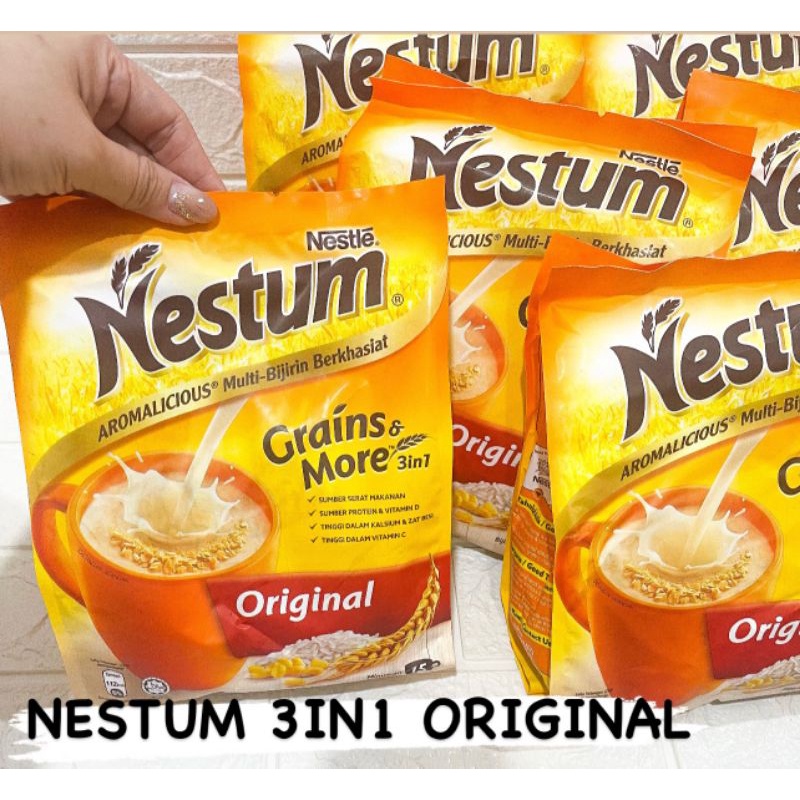 

Nestum 3in1 Original 15 sachet multi grains & more 3 in 1 Import Malaysia Ready