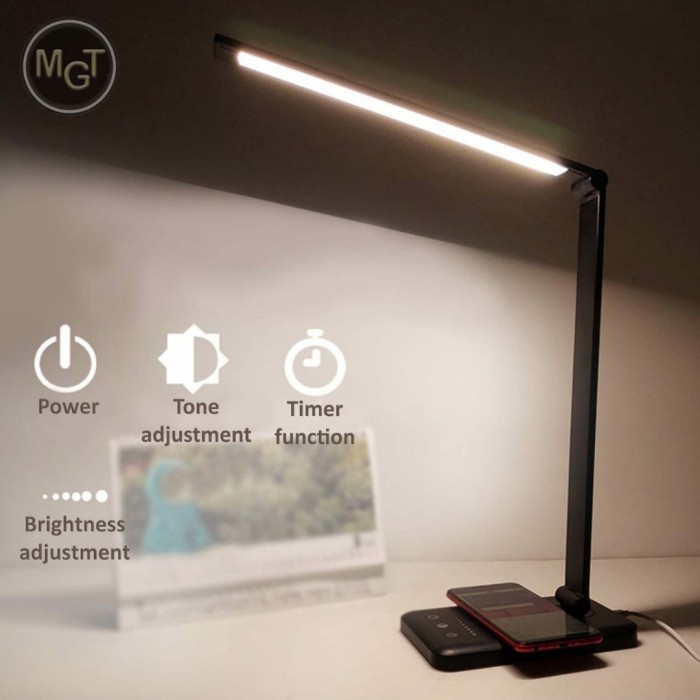 Lampu Meja - Lampu Led Meja Belajar Usb Lampu Baca Desk Lamp Baterai - Full Feature