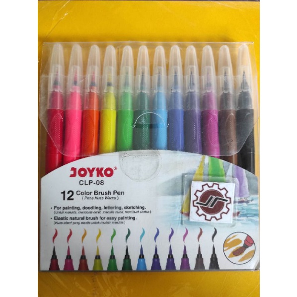 

Brush pen Joyko CLP-08 (12 warna) per set