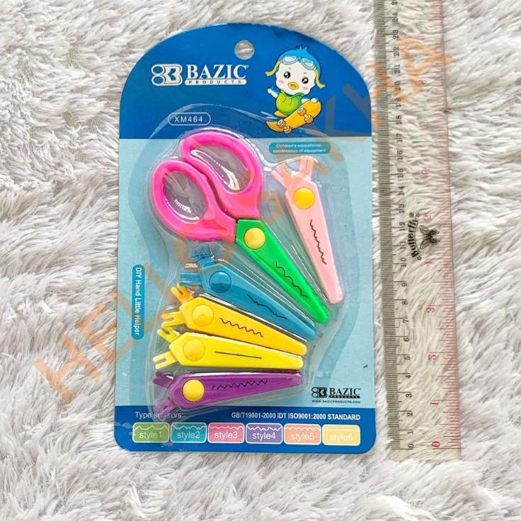

New Arrival GUNTING KERTAS ANAK 6 IN 1 BAZIC WARNA WARNI ZIG ZAG ZIGZAG LURUS BERGERIGI GELOMBANG