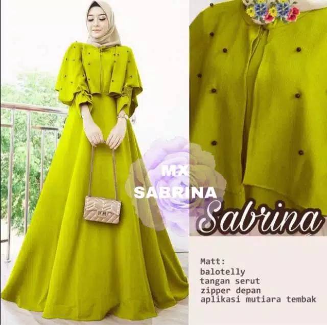 maxi Sabrina mutiara gamis Sabrina mutiara