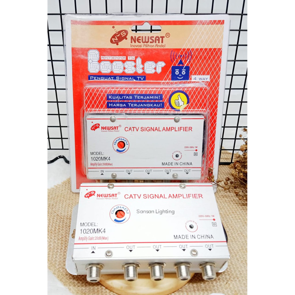 Booster Antena TV Newsat Booster Penguat Sinyal