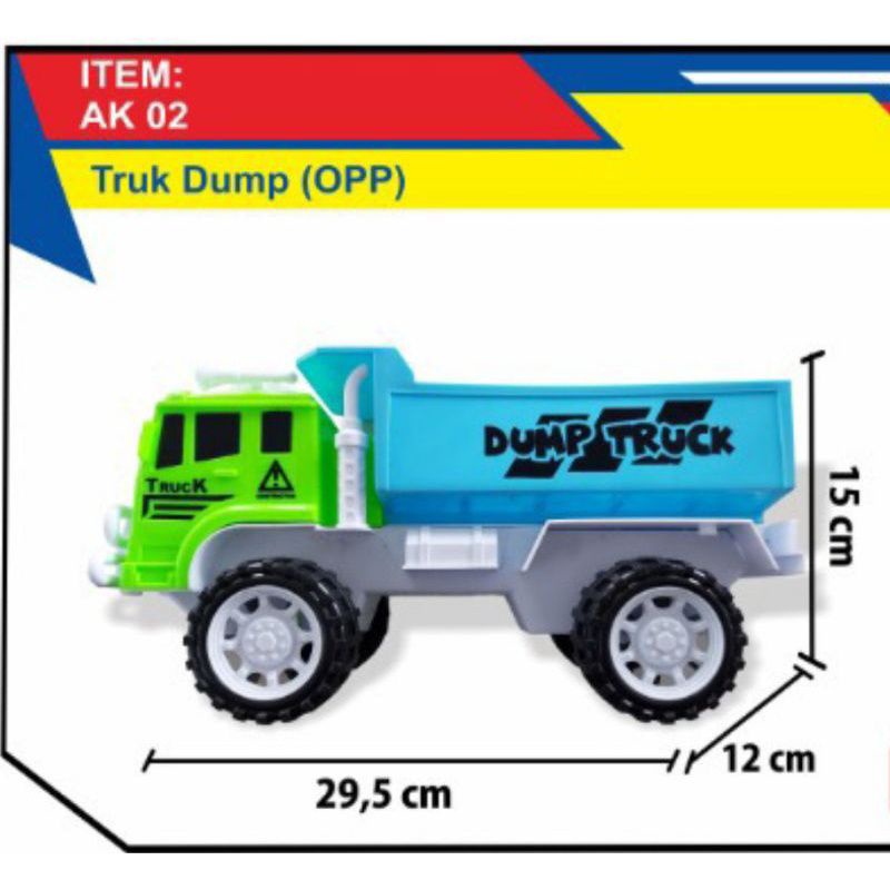 AK 02 - Mainan Mobil Truk Bak Truck Dump opp AK02