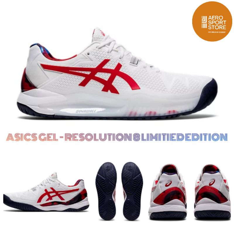 [ SEPATU TENIS LAPANGAN ASICS GEL - RESOLUTION 8 MEN LIMITIED EDITION ]