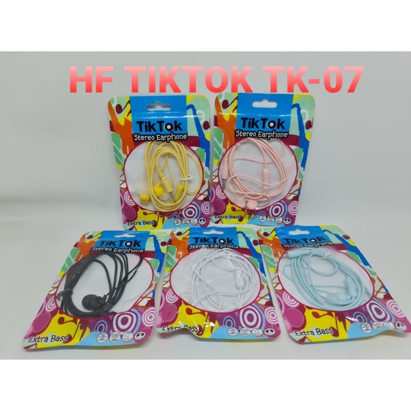 PROMO HANDSFREE TIKTOK ALL NEW EXTRABASS NEW EARPHONE 2021