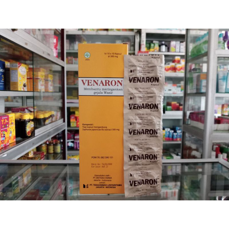 VENARON 1 STRIP @10 Kapsul | Obat Wasir - ED 02/2025