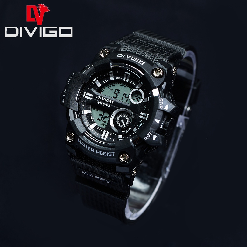 Jam Tangan Wanita Digital DIVIGO Warna DV-6817 Original Water Resistant