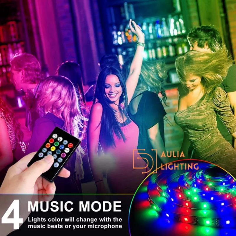 PAKET LAMPU TIDUR LED STRIP RGB SMD 2835 5050 HIASAN KAMAR  5M 10M AESTETIC REMOTE ADAPTOR TEMPEL DINDING DISCO LID  WARNA WARNI AULIASANTY  NATAL AQUARIUM 24 TOMBOL 44 SENSOR MUSIC BLUETOOTH WIRELESS TOMBOL CEWEK COWOK GAMERS MEJA PLAFON CEILING