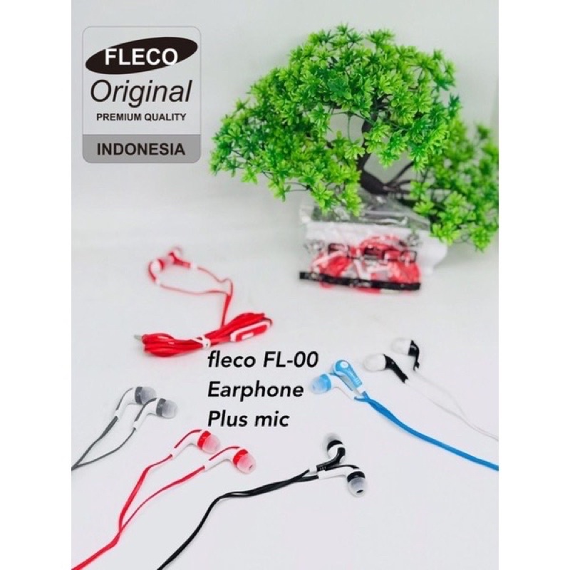GROSIR ER 1pCS HANDSFREE FLECO FL00 ORIGINAL SUPERBASS