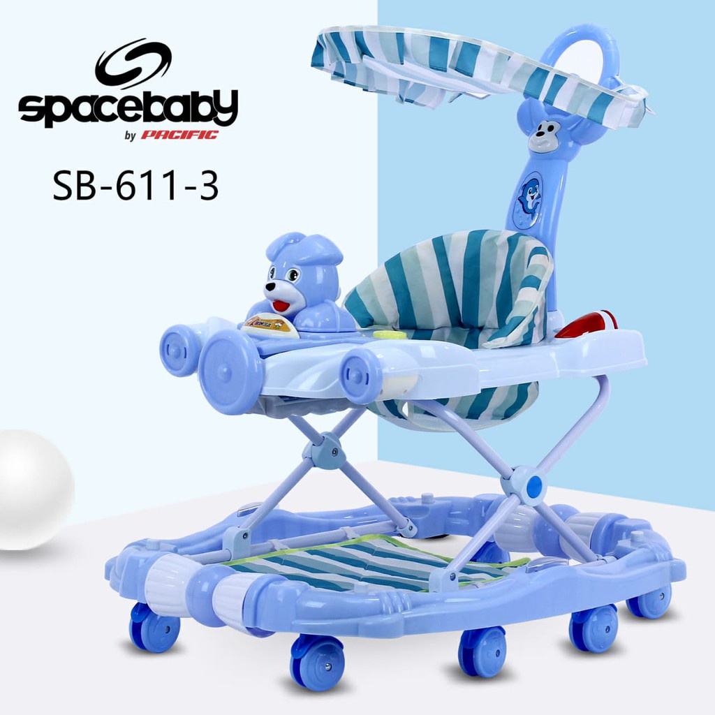 Space Baby SB-611-3 Baby Walker / Alat Bantu Jalan Anak (Tersedia Varian Warna)