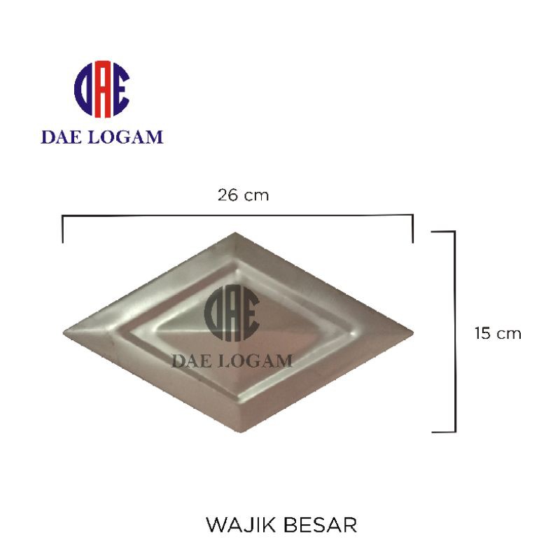 Ornamen Pagar Besi Wajik Besar
