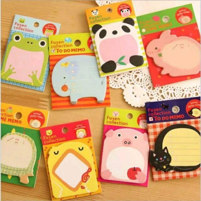 Note Sticky Animal Catatan Kecil Kertas Memo Mini