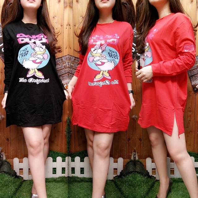 TUNIC DRESS DAISY DUCK BIGSIZE IMPORT 906