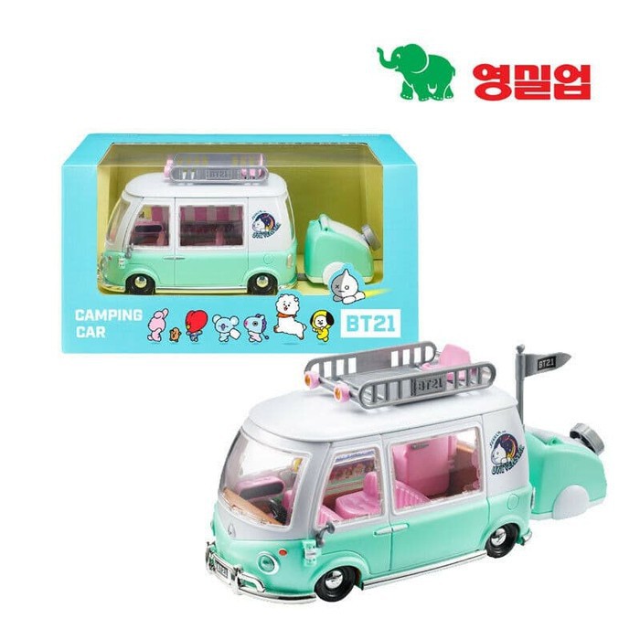 Koleksi BTS BT21 Camping Car - Original