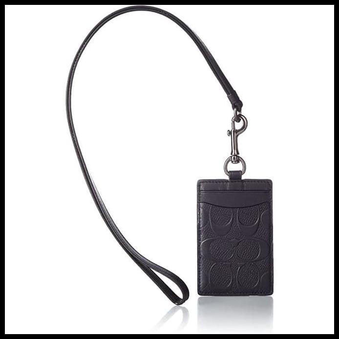 

BEST SELLER !!! COACH ID LANYARD SIGNATURE EMBOSSED BLACK TERLARIS
