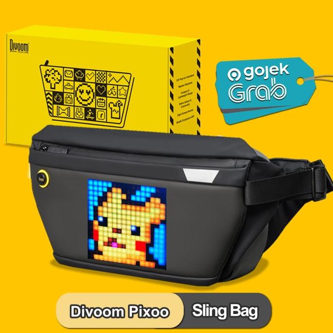 Divoom Pixoo Slingbag Pixel Tas Selempang Sling Bag Led Slempang