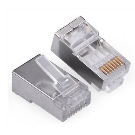 KONEKTOR RJ45 CAT 5 Metal ECERAN/ JACK RJ 45 LAN CAT5 BESI ECERAN