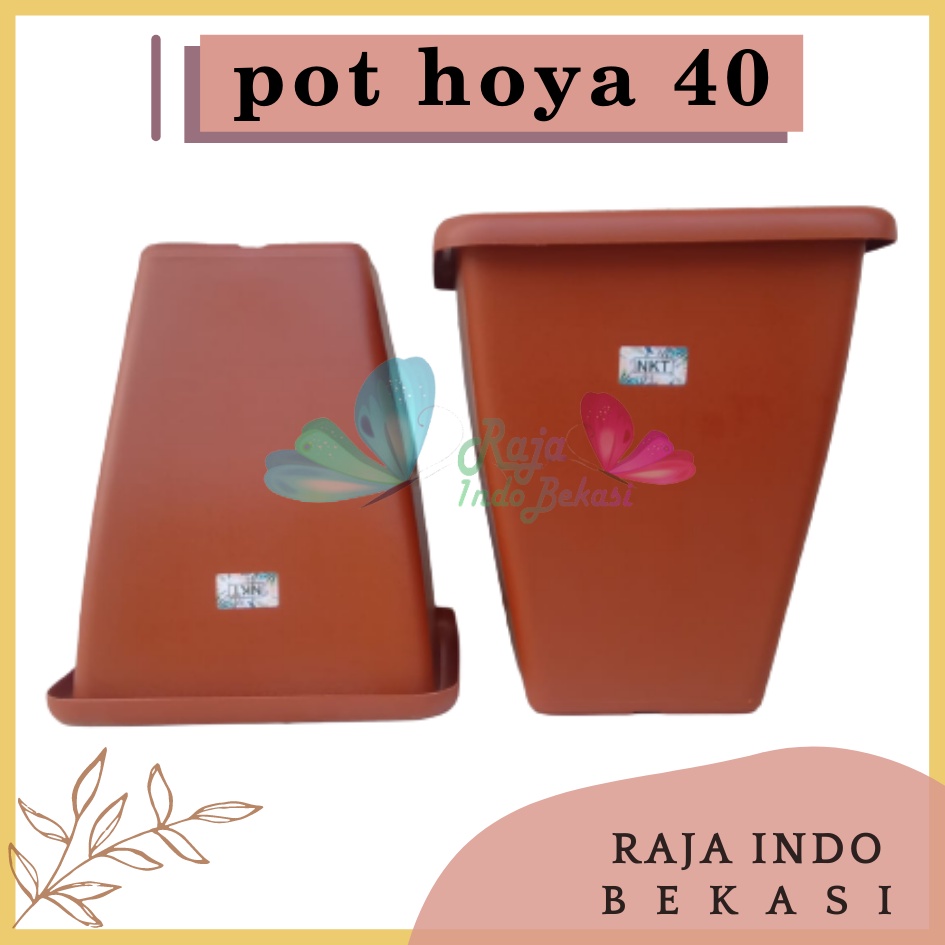 Rajaindobekasi Pot Kotak Tinggi NKT HOYA 40 Hitam Coklat Merah Bata Terakota Teracotta Teracota Untuk Bunga Tanaman Pot Tinggi Plastik Hitam Besar 30 50 Cm Murah Besar Mirip Pot Tawon Pirus 30 35 Putih Pot Yogap 25 30 Tebal