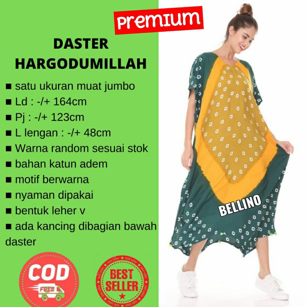 Daster Jumbo Panjang Home dress Daster Kelelawar Premium Hargodumillah Ori Longdress / Baju Santai