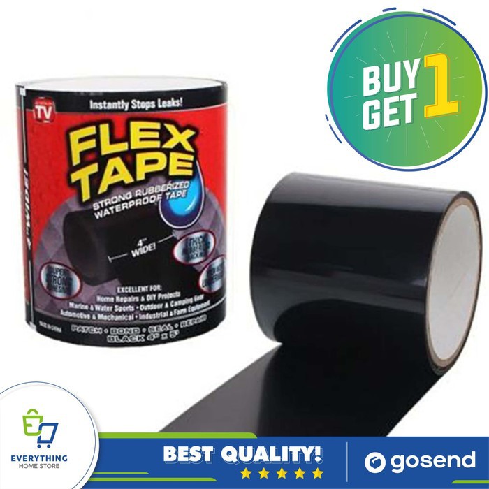 PAKET 2 PCS Magic STRONG Flex Tape Lakban Super Kuat Anti Bocor Air