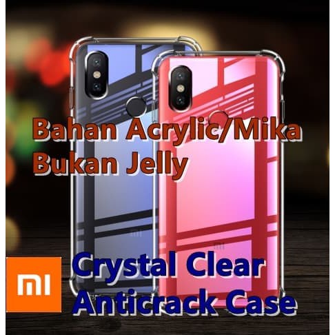 jual  Xiaomi Mi8/Mi8 SE/Mi8 Lite - Crystal Clear Anticrack Hard Case